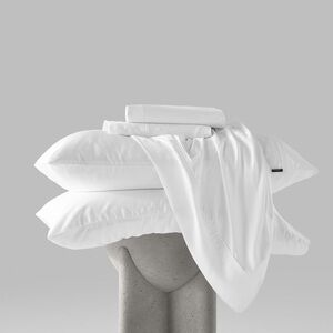 🌙 B158 Hush 2.0 Ice sheets Luxury White Bedding Set